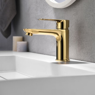 Servantbatteri Bathlife Pärla Messing