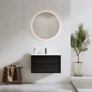 Servantskap Charm 800 Svart Eik Med Servant