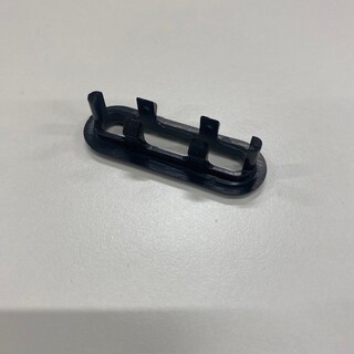 Overløpsring Oval Svart Matt