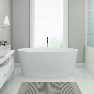 Badekar Blund Støpemarmor 1600 Hvit