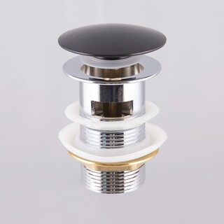 Bunnventil Bathlife Med Overløp Svart