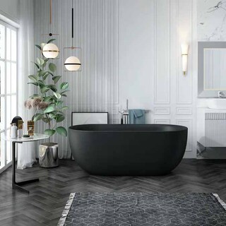 Badekar Bathlife Soft Svart 1600 Mm