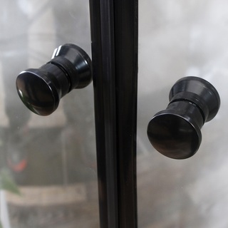 Dusjdør Allsidig Rett Dør Og Rett Dør Svart 700X700