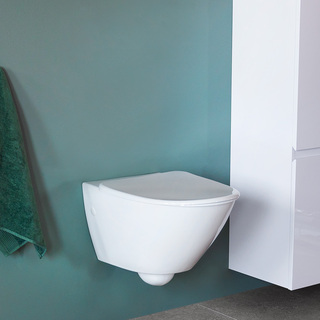 Toalett Vegghengt Spola M Toalettlokk