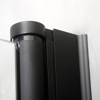 Dusjdør Allsidig Rett Vegg Klar O Rett Dør Svart 700X700