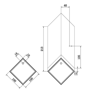 Dusjkabinett Bathlife Rymd Rett 800