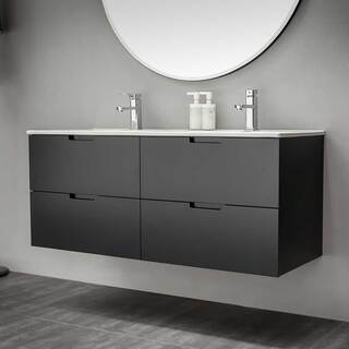 Servantskap Bathlife Glädje Svart 1200 Dobbel
