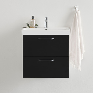 Servantskap Yster Svart 550 Med Hvit Servant