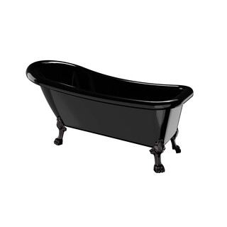 Badekar 1530 Ideal Svart Med Svart Føtter