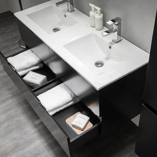 Servantskap Bathlife Glädje Svart 1200 Dobbel