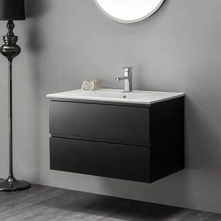 Servantskap Bathlife Eufori Svart 800 Enkel Med Vask